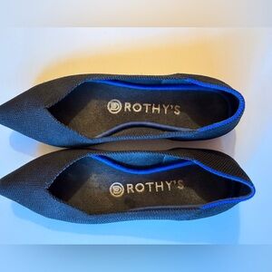 Rothy's Women's Black The Point Flats size 6.5